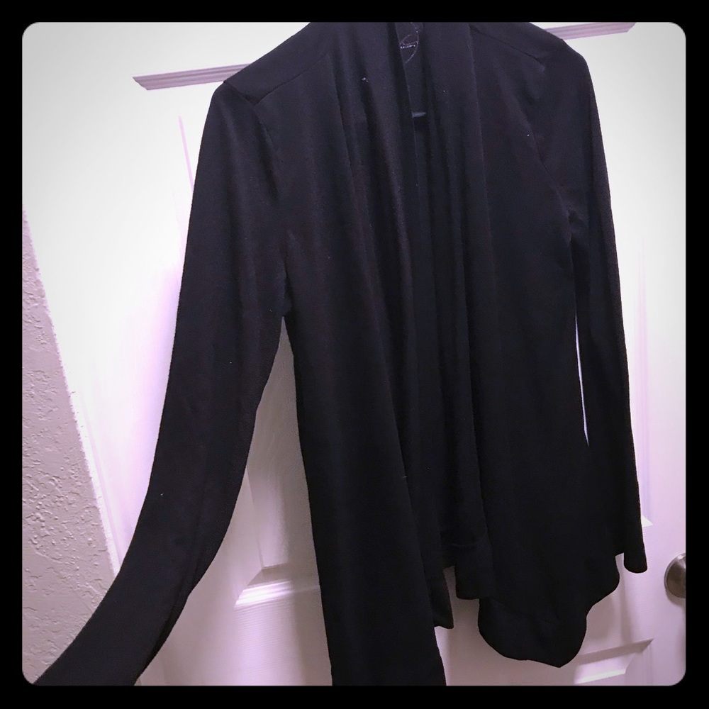 Simple black cardigan